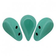 Les perles par Puca® Amos kralen Opaque green turquoise 63130